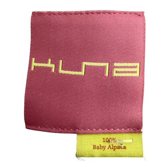 NWT Kuna Women’s Shawl Alpaca Wool Large Plaid Beige - Picture 3 of 4